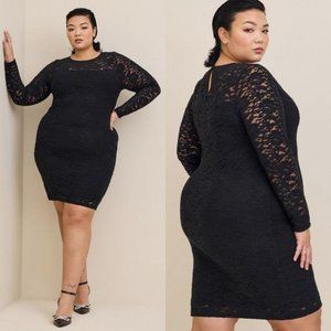 Torrid Black Lace Bodycon Dress